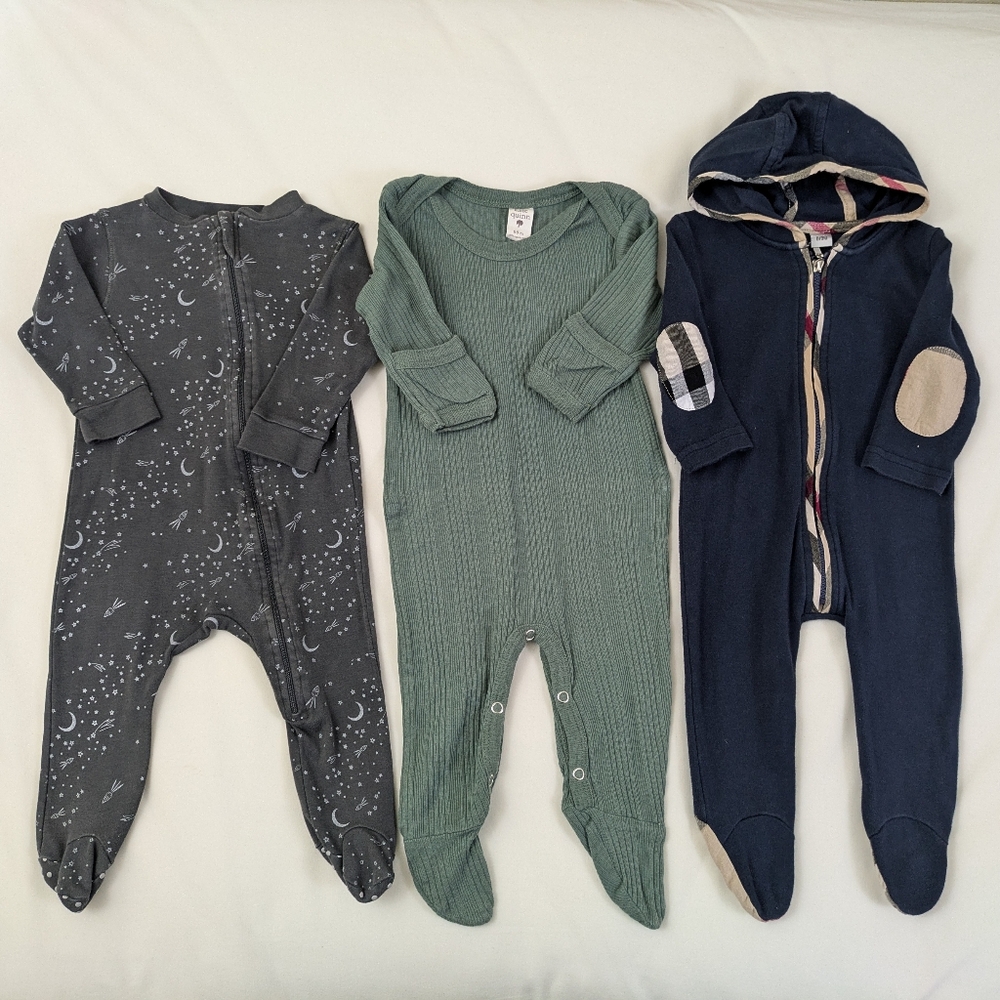 Boys Bundle of Sleepers ~ 6-9 mo
